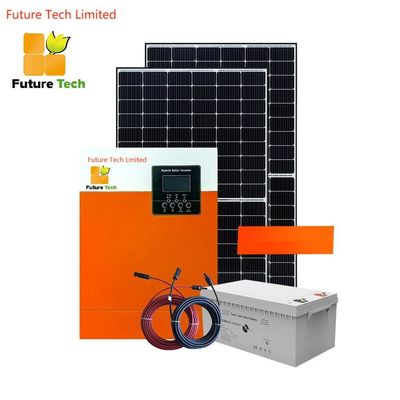 Home Off Grid Polykristalline Solaranlagen mit Invertern 5,5 kW mit Orange