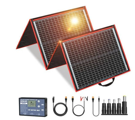 FT160 Portable Flexible Solar Cell Charger System 160W 18V mit schwarzem ABS