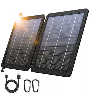 10W Portable Solar Charger Bank für Camping 5V 2A Wasserdicht IPX4