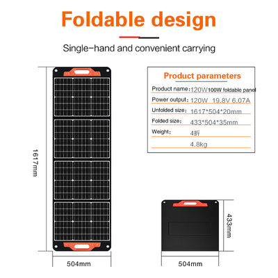 120W tragbare leichte Solarmodule für Wohnmobil