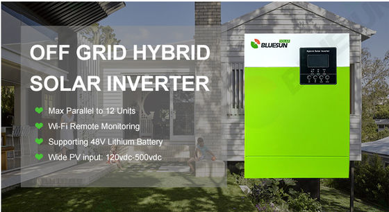 Heimgebrauch 5.5KW Off-Grid-Solarsystem 220/230V Solarumrichter mit Grün