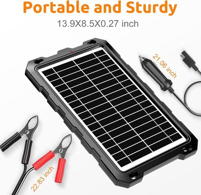 10W 12V Solarbatterie Trickle-Ladegerät Batteriebetreiber Marine