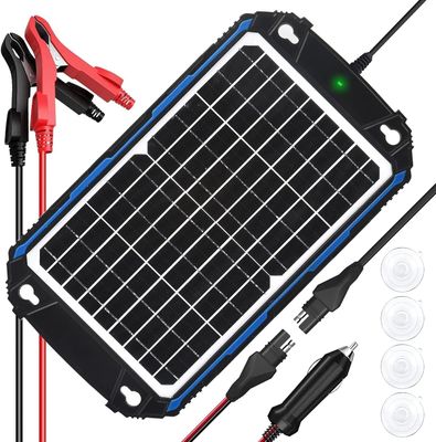 12W 12V-Solarpanel-Trickle-Ladegerät Solarbetrieb Batterie-Maintainer MPPT