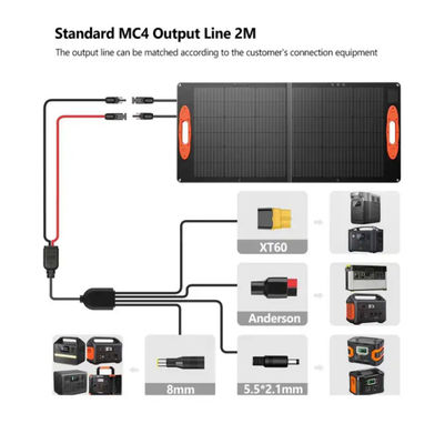 OEM 100w Klappsolar-Panel-Kit Elektrogenerator IP68