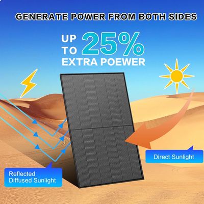 400W PV Monokristalline Solarzellen mit zwei Gesichtern