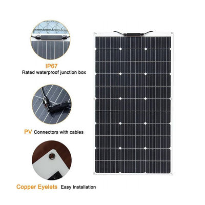 200 Watt ETFE-Solarpanel Flexible Solar PV PERC Monokristalline FTET200