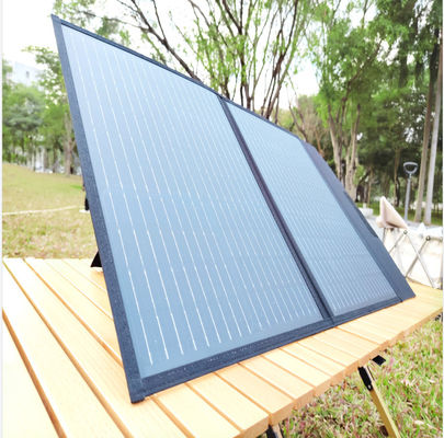 FT60 Klappsolarkollektor 60w Ladekleidung Wasserdicht IP65 mit Schwarz