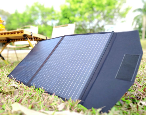 FT60 Klappsolarkollektor 60w Ladekleidung Wasserdicht IP65 mit Schwarz