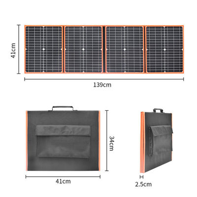 80W tragbare Solarzelle Klappbare Rucksackleihe Leichtgewicht Ladegerät für den Außenbereich