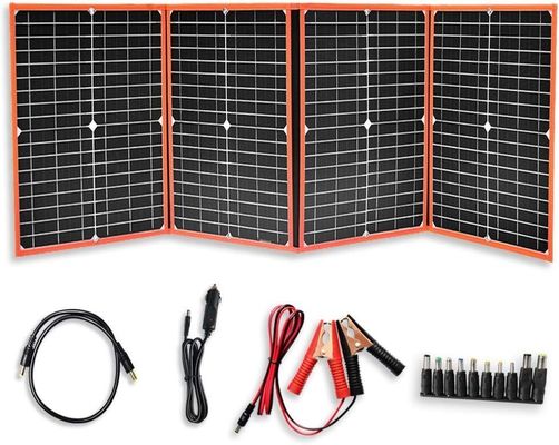 80W tragbare Solarzelle Klappbare Rucksackleihe Leichtgewicht Ladegerät für den Außenbereich