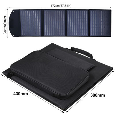 140W 12V wasserdichtes tragbares Solarmodul Monokristalline Siliziumzelle