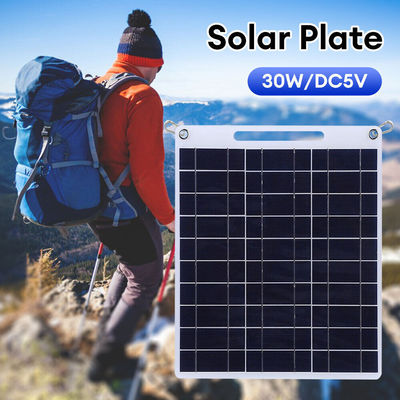 Portable Solar Panel Polykristallines Silizium Klappstoff Wandern Solarmodul 30W