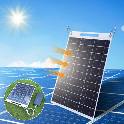 Portable Solar Panel Polykristallines Silizium Klappstoff Wandern Solarmodul 30W