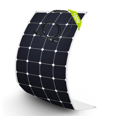 Monokristalline, halbflexible Solarmodule mit einer Leistung von 100 W und 12 Volt