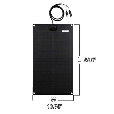 Leichtgewicht flexible Solarkollektoren ETFE Schwarz PERC Monokristallin für Wohnmobil