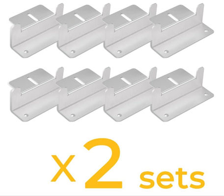 16 Einheiten Wohnmobile Solaranlagen Zubehör Montage-Brakett-Kits für Fliesendach
