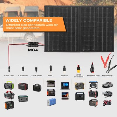 100W Off-Grid Klappbare Solar-Ladegerät Portable Solar-Panel-Kit für Camping