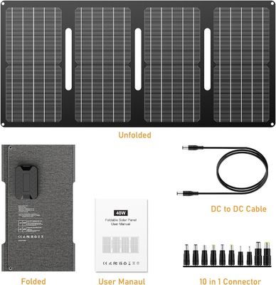 40 W Portable Solar Panel 15 V Gleichstrom Steckdose für Outdoor Camping Wandern