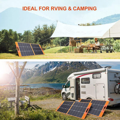 Klappbares 100W RV Off-Grid-Solarsystempaket für Campingwanderungen