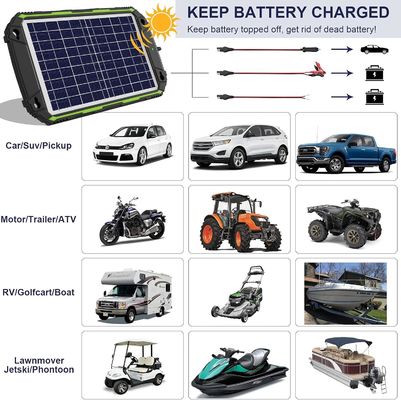 10W 12V wasserdichtes Solarbatterie-Ladegerät