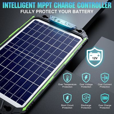10W 12V wasserdichtes Solarbatterie-Ladegerät