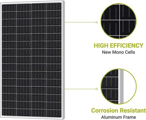 160W Off-Grid Monokristalline PV-Zellmodul Mono Poly Solar Panel 12V