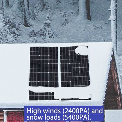 200 Watt 24V starres Solarpanel Monokristallines Modul abgeschaltet