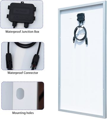 200 Watt 24V starres Solarpanel Monokristallines Modul abgeschaltet