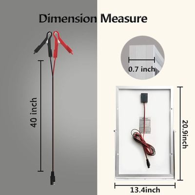 30 Watt 24V-Solarpanel-Kit Trickle-Ladegerät Wartungsteuerung