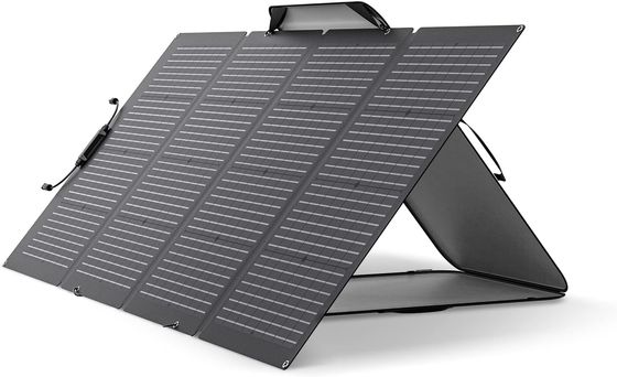 220 Watt tragbare Solarzelle Klappbare zweigliedrige Monokristallin für den Außenbereich