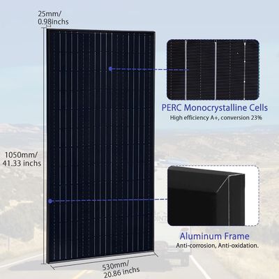 Leichtgewicht 200 Watt monokristalline Solarzelle Solar-PV-Modul