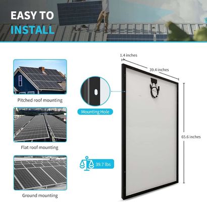 24V 320W Monokristalline Solarzelle für Wohnmobilanhänger