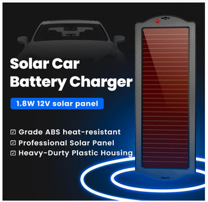 Portable Trickle Solar Charger Power Bank 1,8W 12V wasserdichtes Solarladen