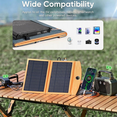 10W tragbares Solar-Ladegerät Monokell-Solarpanel 5V 3A