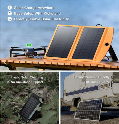 10W tragbares Solar-Ladegerät Monokell-Solarpanel 5V 3A