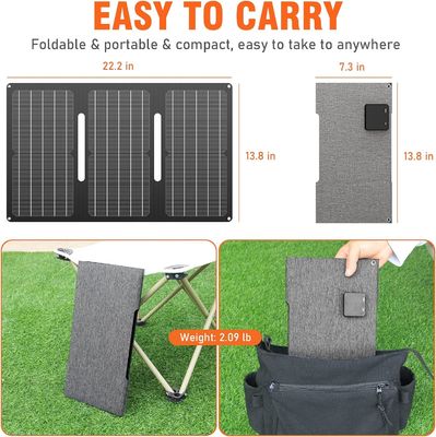 30 Watt tragbare Balkonsolarzellen Monokristallines Silizium Wasserdicht