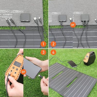 30 Watt tragbare Balkonsolarzellen Monokristallines Silizium Wasserdicht
