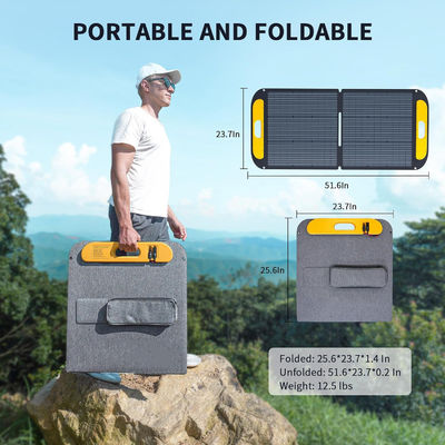 Portable Hybrid Mono Solar Panel 110W 19V IP67 wasserdicht