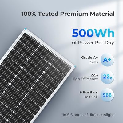 PV-Monokristalline Balkon-Solarzellen 100 Watt 12V OEM