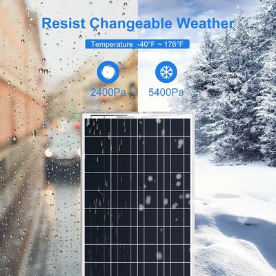 Polykristalline Solarzellen für Balkone ausgeschaltet 100 Watt 12 Volt