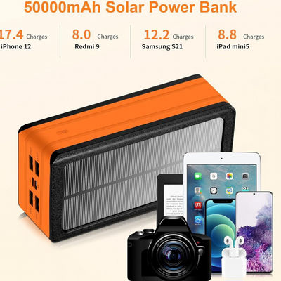 Wireless Portable Solar Battery Bank Telefon Ladegerät 50000mAh Leistung