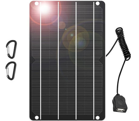 USB-Silizium-monokristalline tragbare Solarladeklammern Notfall 5V