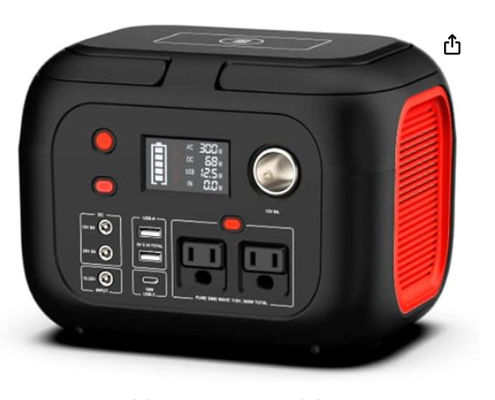 228Wh Solar-Lithiumbatterie 300W tragbares Kraftwerk mit Led-Licht