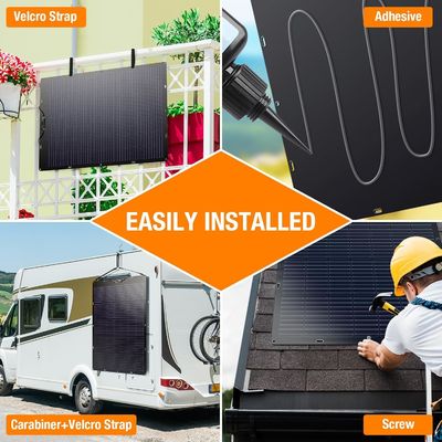 120W 21,7V Flexible Solarzellen für Wohnwagen, Wohnwagen, Camper, Boote