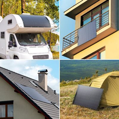 120W 21,7V Flexible Solarzellen für Wohnwagen, Wohnwagen, Camper, Boote