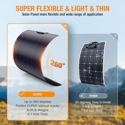 120W 21,7V Flexible Solarzellen für Wohnwagen, Wohnwagen, Camper, Boote