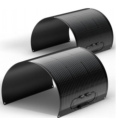 Schwarze ETFE 100 Watt flexible monokristalline Solarzelle Solarzelle für Yacht, Camper, RV, 4WD
