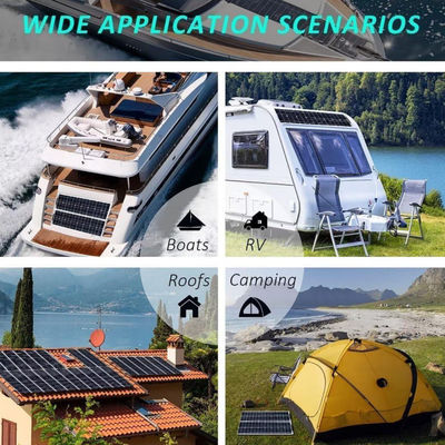 300W Monocrystalline USB-Solar-Panel-Kit für Wohnmobil 50A 12-24V