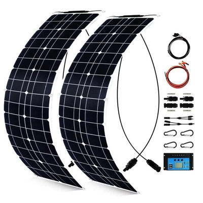 300W Monocrystalline USB-Solar-Panel-Kit für Wohnmobil 50A 12-24V