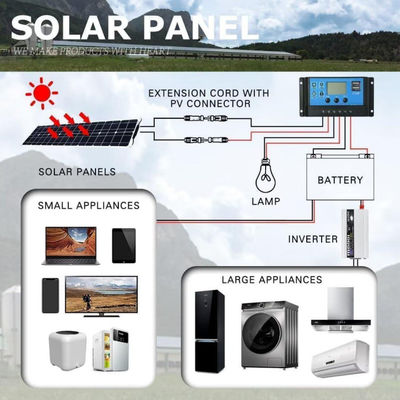 300W Monocrystalline USB-Solar-Panel-Kit für Wohnmobil 50A 12-24V